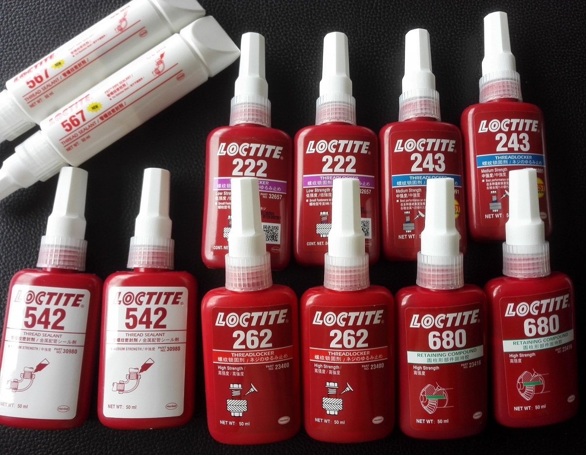 henkel loctite 515, 510, 518,207,587,595,598,5699,5702,5900,5910,5999,603,620,609,638,641,648,660,680