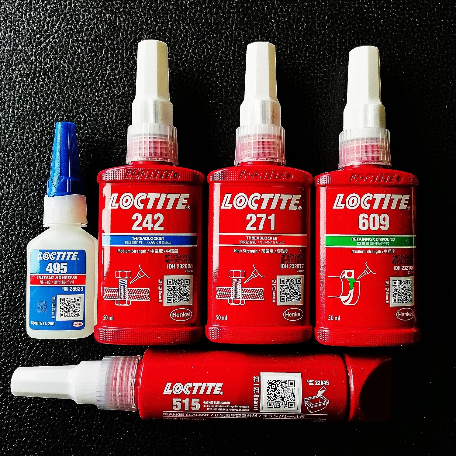 loctite thread locker , loctite 242,243 263,271 272 ,200,204 , thread sealant