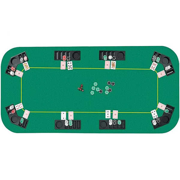 8 player poker mat portable rubber non-slip poker table tops mat