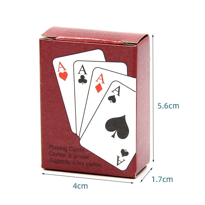 Wholesale Outdoor Climbing Travel Game Accessories Mini Poker Cartas Chips Set Playing Cards