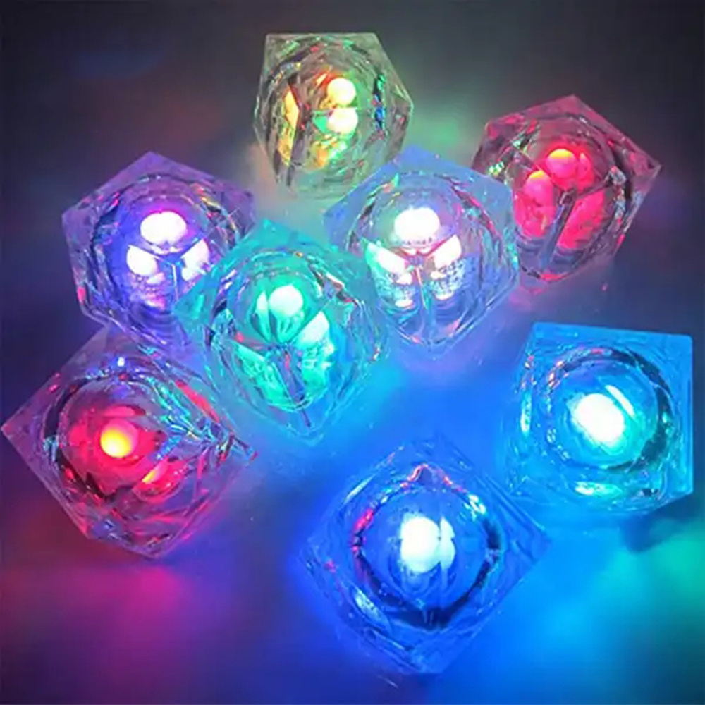 Blinking Ice Cubes Multicoloured Light Led Color Ice Cubes