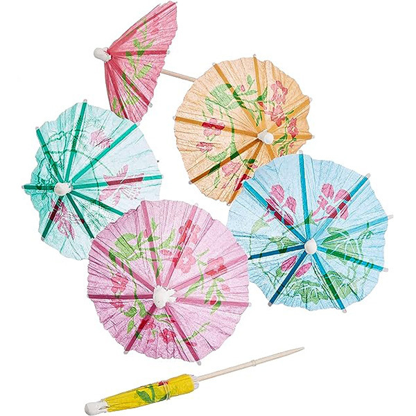 cupcake topper cocktail umbrella toothpicks for drink and party