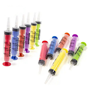 2oz Halloween Colorful Reusable Syringe Shot Glasses Jello Shot Syringes