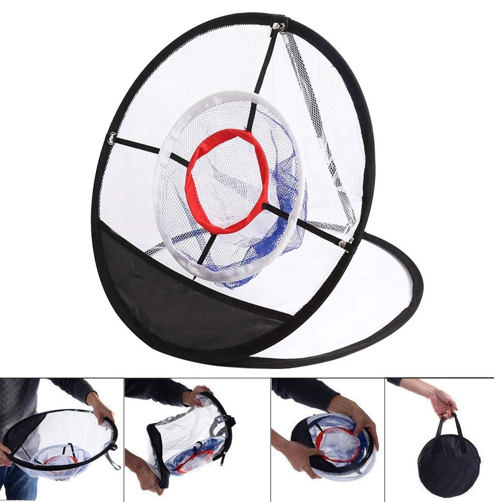 backyard & Indoor practice swing game collapsible golf chipping net,golf mat