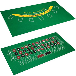 Double-Sided Gambling Tabletop Mat Poker Table mat