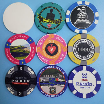 39mm Custom game Coin Poker Chips Texas Ceramic European Poker chip EPT chip