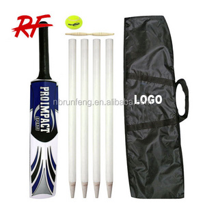 wooden beach cricket set,full cricket bat set,beach bag set