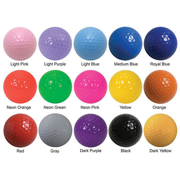 42mm custom logo colorful golf practice ball golf ball