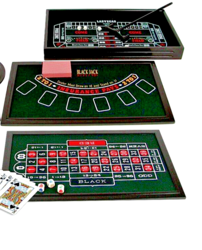 3 in 1 mini poker Roulette table Games Set