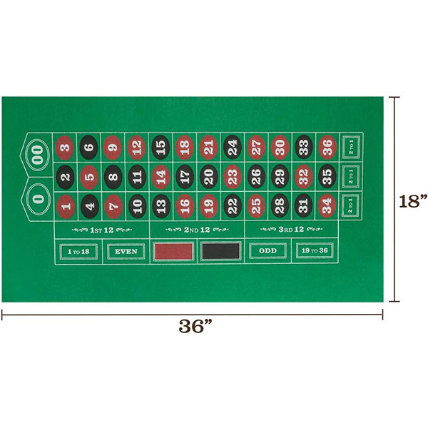 Double-Sided Gambling Tabletop Mat Poker Table mat