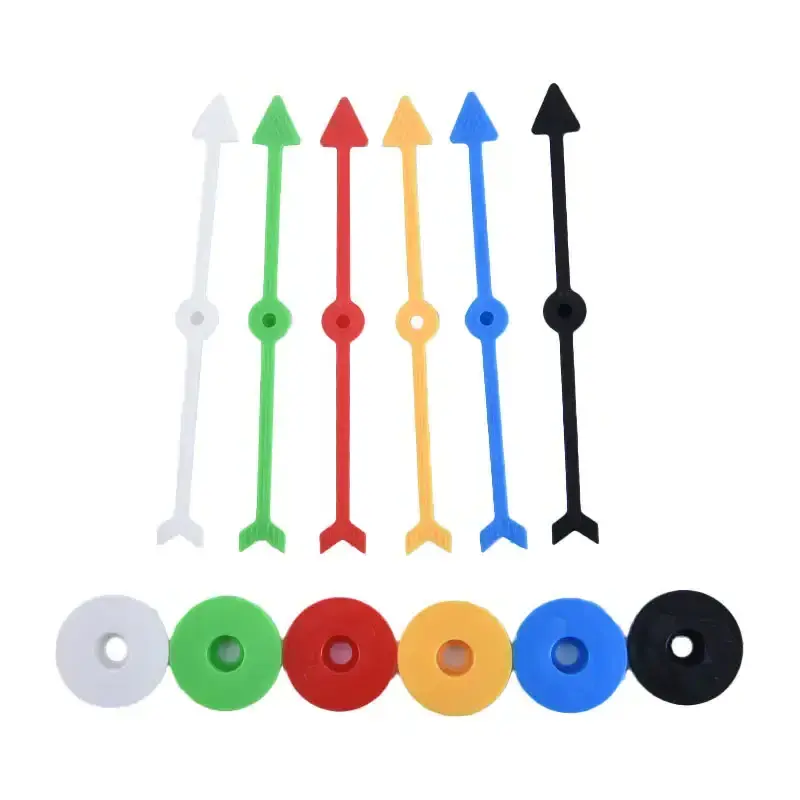 Colorful board game accessories Plastic arrow spinner toys