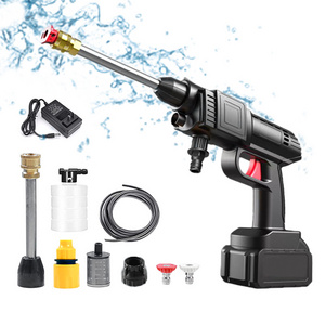 Portable Powerful High Pressure 24v Lithium Cordless Wireless Car Wash Water Jet Foam Gun Car Washer