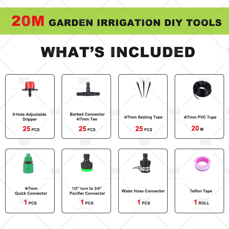 Hot selling DIY Drip Irrigation System for Vegetable Garden Watering Kits