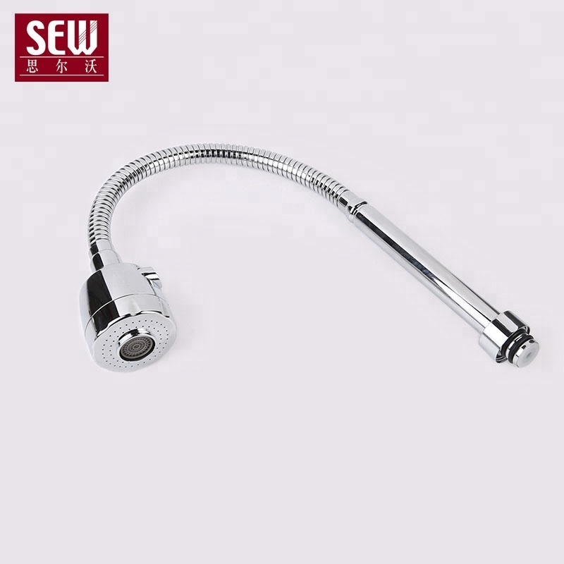 Stainless steel body chrome kitchen faucet