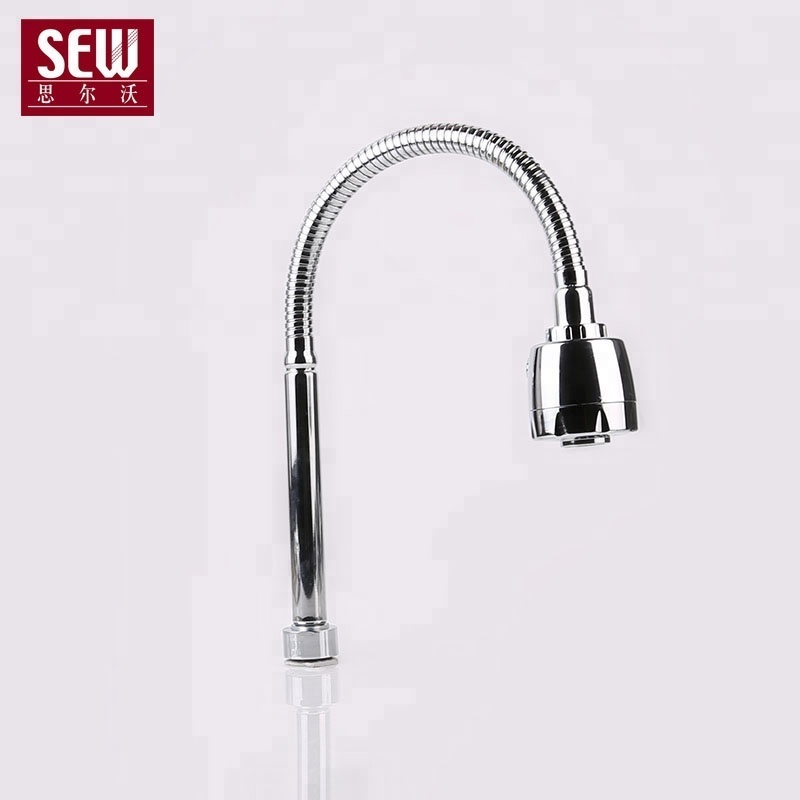 Stainless steel body chrome kitchen faucet