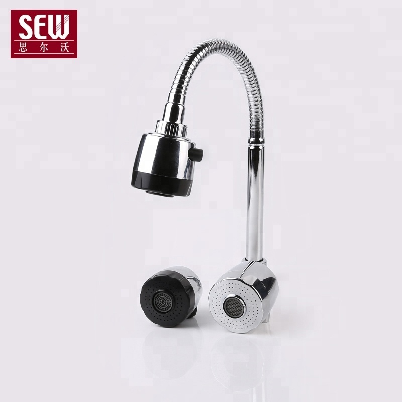 Stainless steel body chrome kitchen faucet