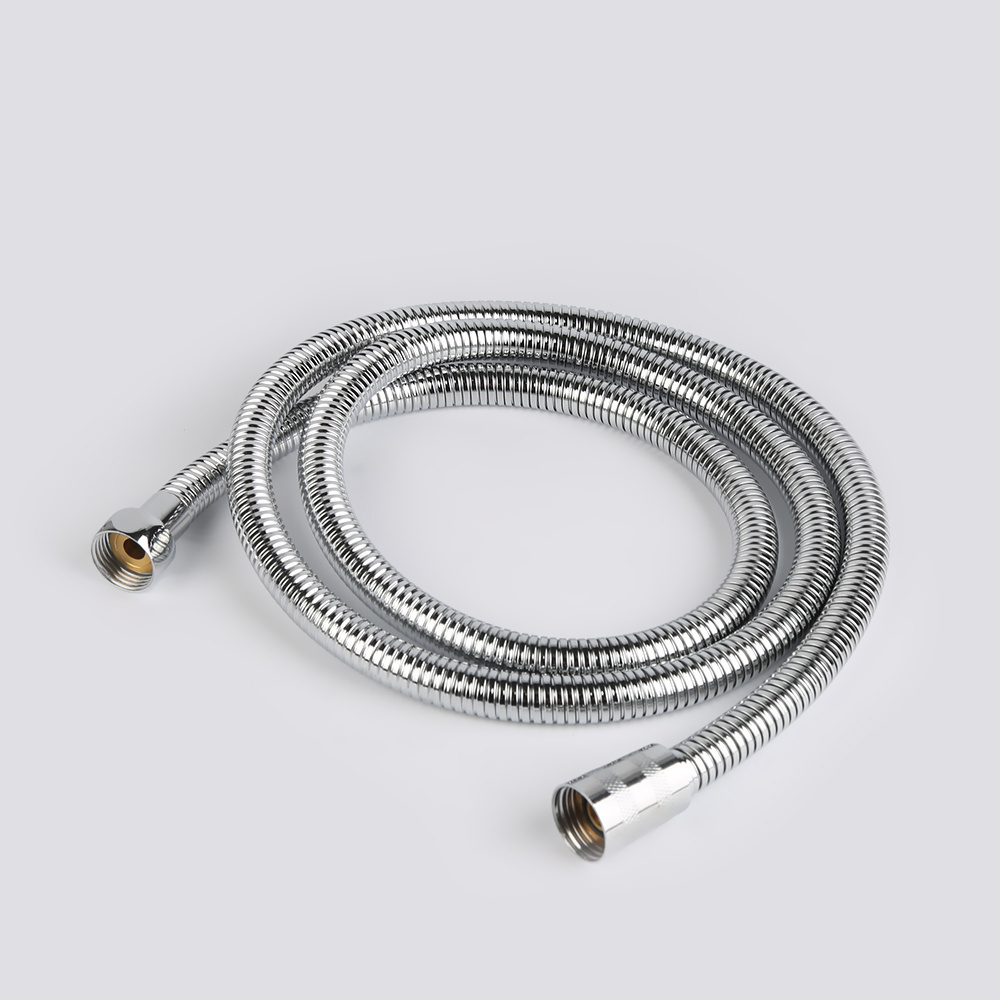 Chrome shower hose high pressure custom length stainless steel shower hose