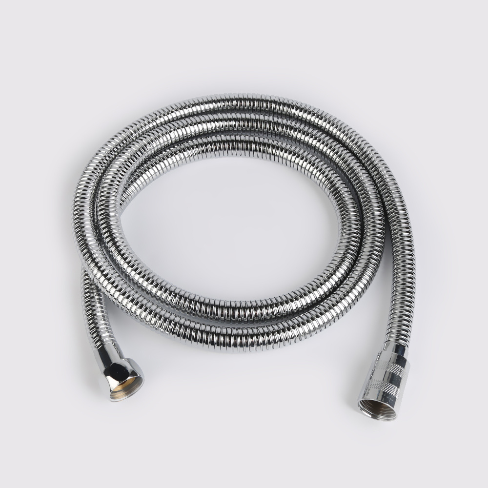 Chrome shower hose high pressure custom length stainless steel shower hose