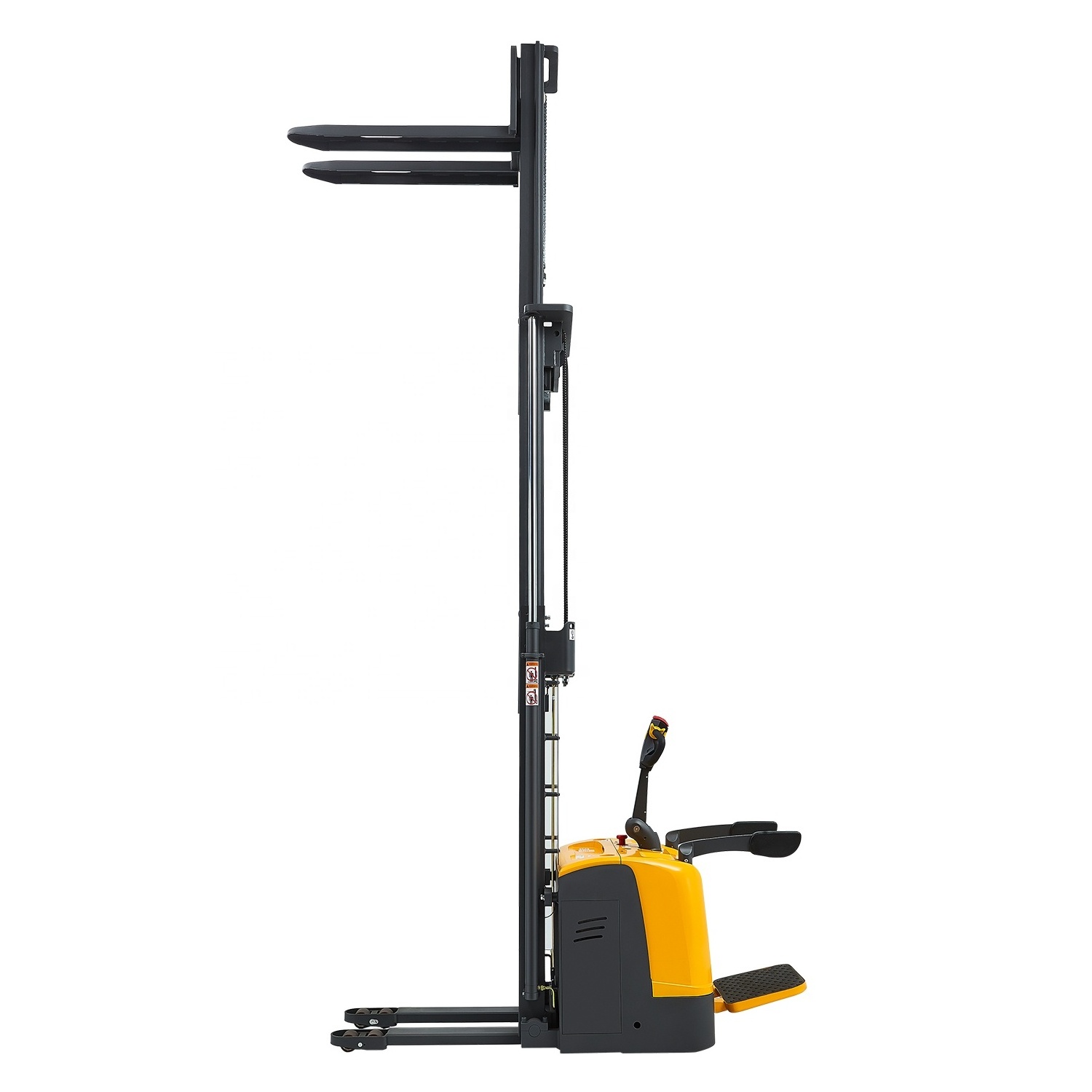 Xilin  Electrical lift 1ton 1.2ton 1.5ton portable forklift 24v battery rider pallet stacker