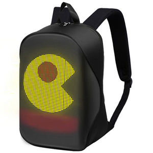 supplier black oxford anti theft led light backpack waterproof fashion smart travel backpack bag with custom service for men boy