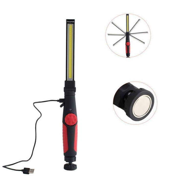 Rechargeable Work Light LED Work Lamp with Magnetic Base COB LED Slim Work Light Lamp Flashlight