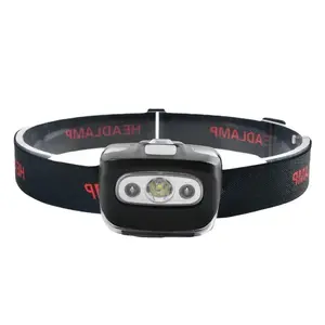 LED Head Lamp Outdoor Flashlight Headlamps Adjustable Headband  Battery Operated Camping Hiking Running For Hunting