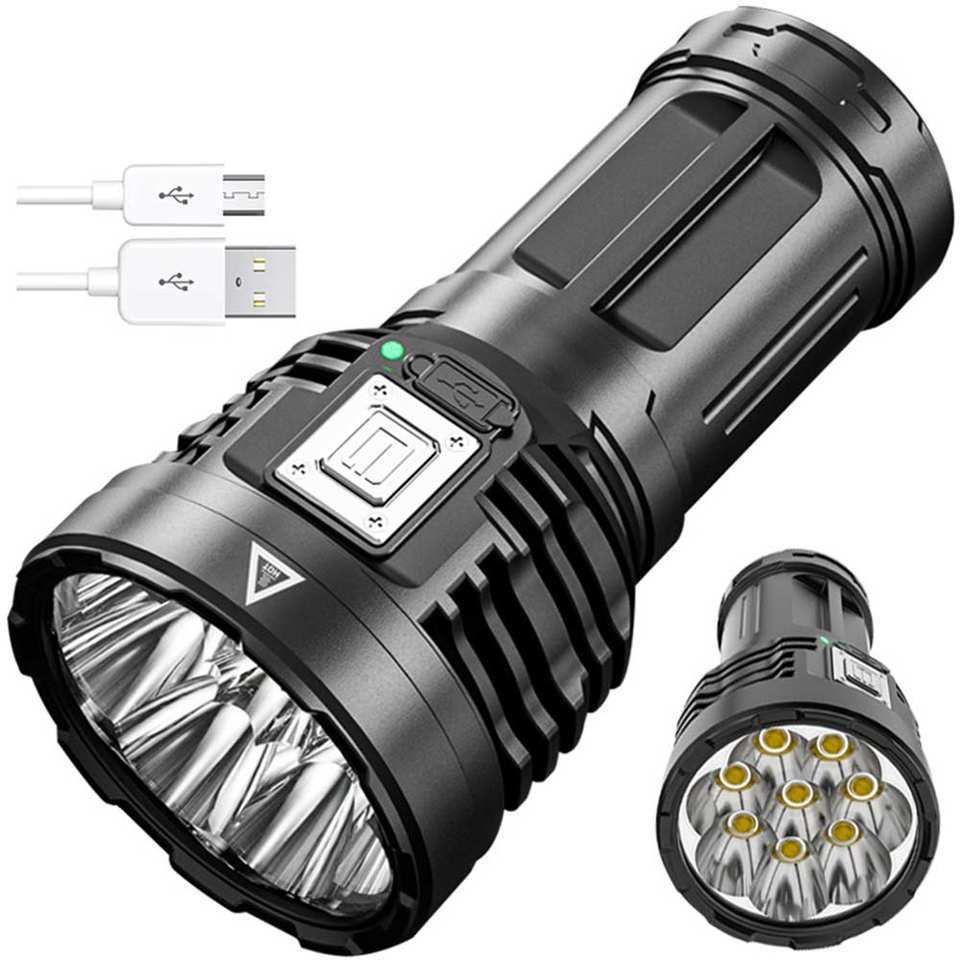 High Power 18650 Super Powerful Flashlight Outdoor Lighting Torch USB Rechargeable Waterproof Lamp Ultra Bright Lantern