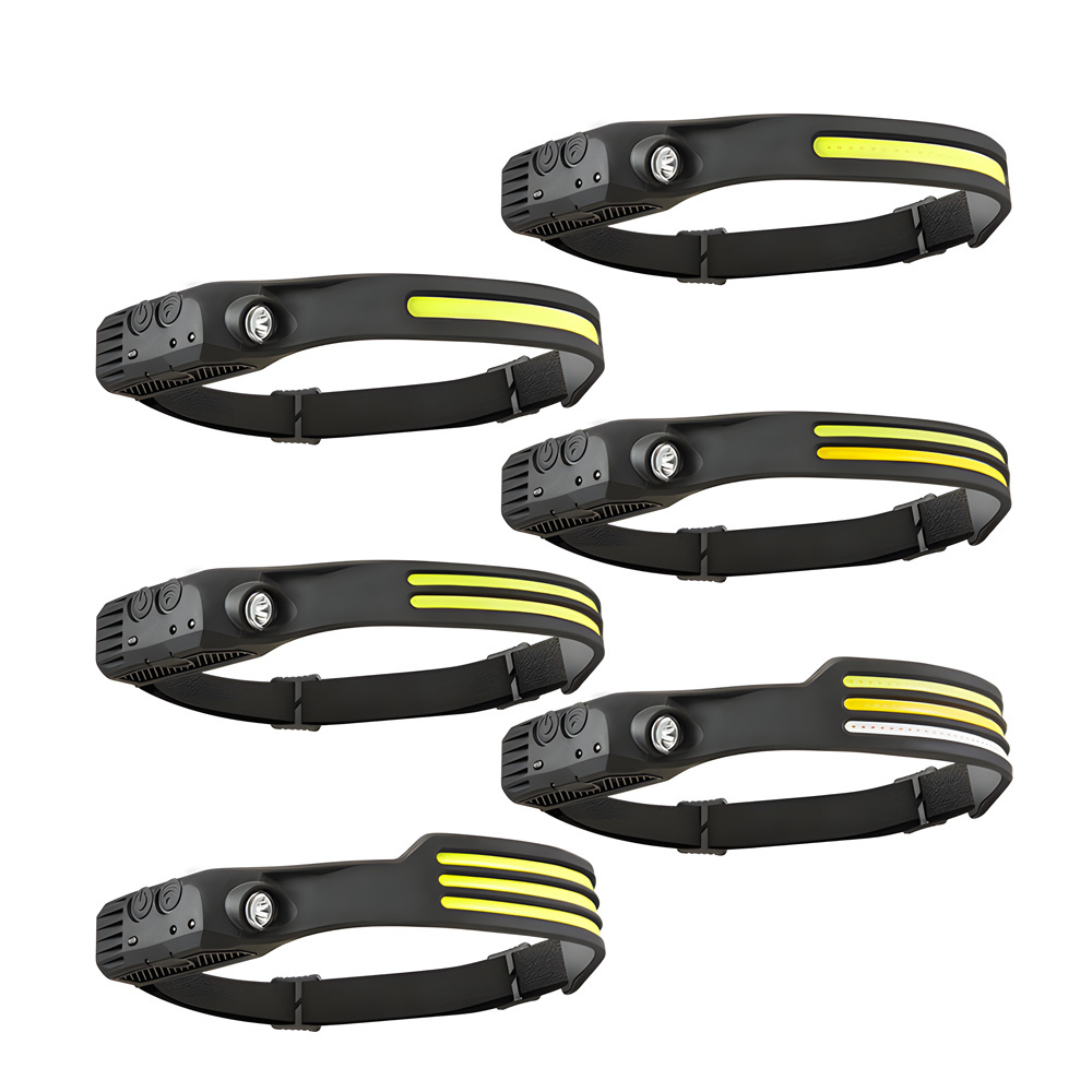 Portable Rechargeable Head lamp XPE COB Outdoor Running Climbing Working Waterproof Sensor LED Headlight Headlamp