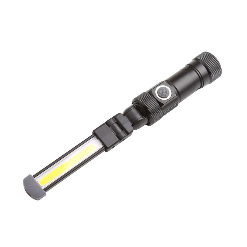 New arrival 360 degree rotation rechargeable work light portable folded flashlight magnetic