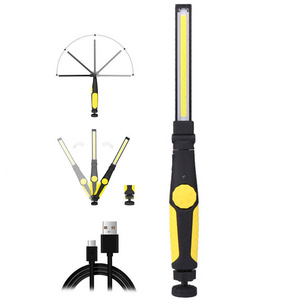 Rechargeable Work Light LED Work Lamp with Magnetic Base COB LED Slim Work Light Lamp Flashlight