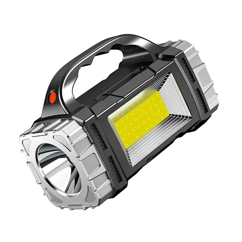 Handheld Marine Spotlight Super Bright Flashlight Solar-powered USB rechargeable Searchlight Portable hand held lantern