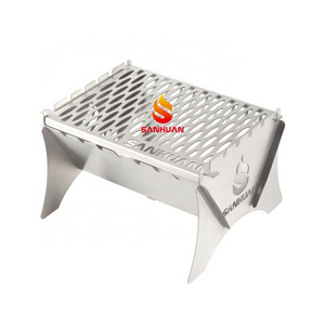 2023 New Style Stainless Steel Indoor Outdoor Portable Barbeque Camping Charcoal BBQ Grill Backpacking hiking Camp Stove