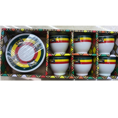 2021 SY Ethiopian Eritrean Tilet Saba Traditional Art Classic Design Ethiopian Coffee Sets