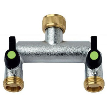 brass manifold garden irrigation hose timer splitter valve timer manifold