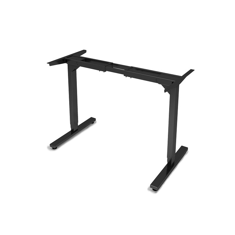 Electric Height adjustable computer tables Sit to Stand Desk with Dual Motor 3 Stage telescopic frame