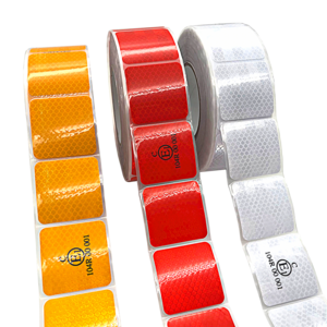 China Manufacturer DOT-C2 ECE-104R 3M Prismatic Reflective Warning Tape Reflective Sticker For Truck