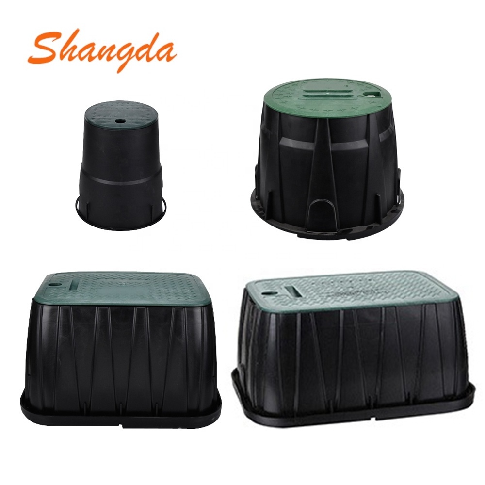 14'' Big Size Plastic Rectangle Irrigation Valve Box For Underground Irrigation Control System