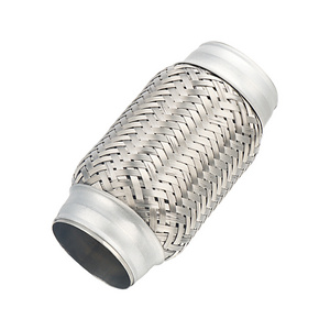 Car Corrugated Tube Accept Customer Customization Auto Exhaust Tip Stainless Steel Muffler Bellows Silencer