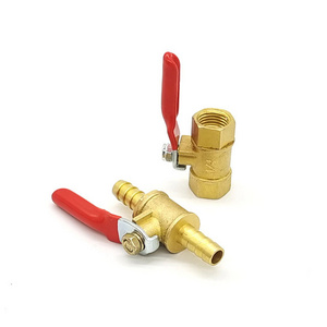 1/4" Heavy Duty Brass Ball Valve Shut Off Male Female NPT Thread Pipe Fitting Air Compressor Shut Off Valve