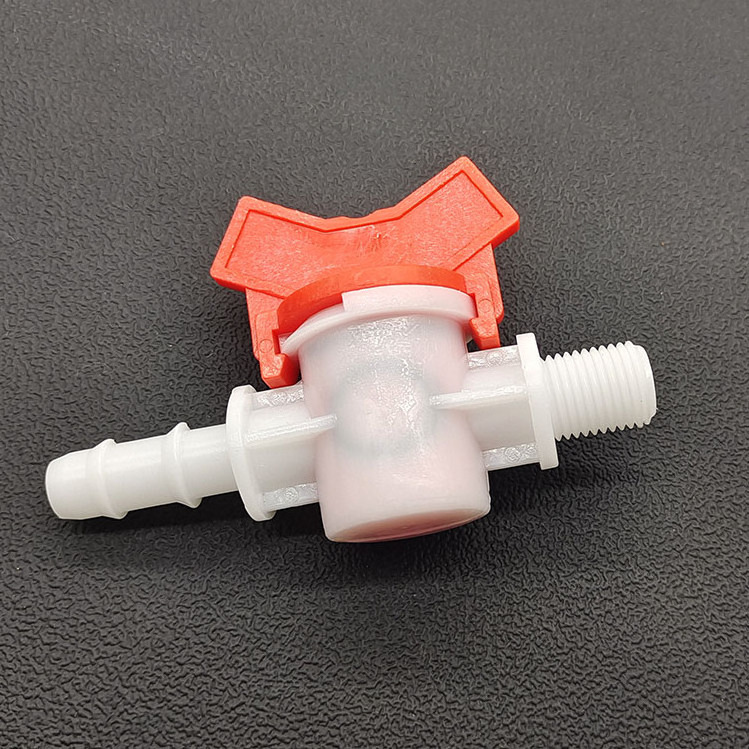 Barbed Ball Valve 1/2 Inch ID in-Line Shut-Off Switch Hose Barb Connectors for Drip Irrigation and Aquariums