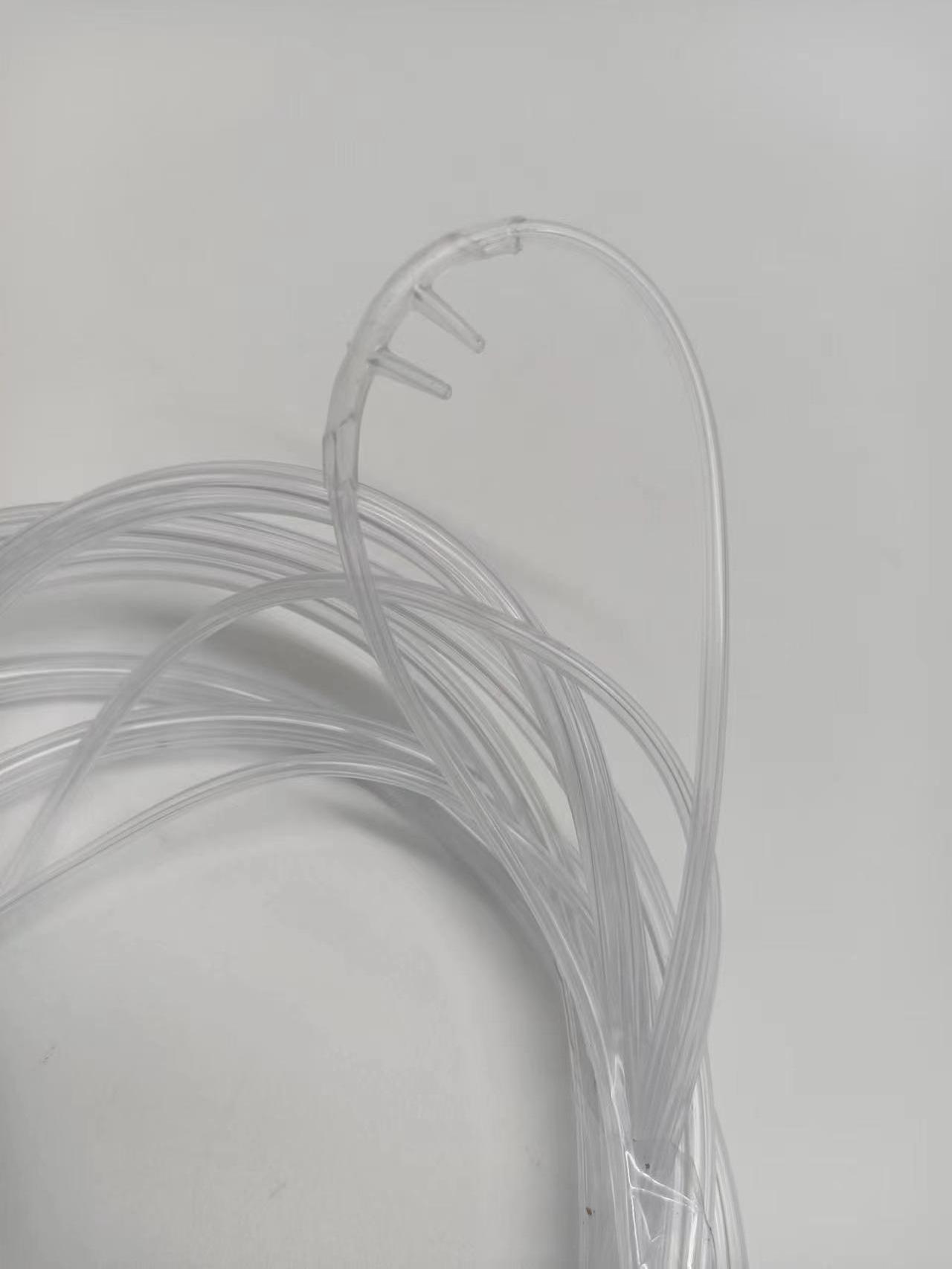 Low Price Medical Neonate Dipping Prong Nasal Cannula Oxygen Tube With Connector for ICU