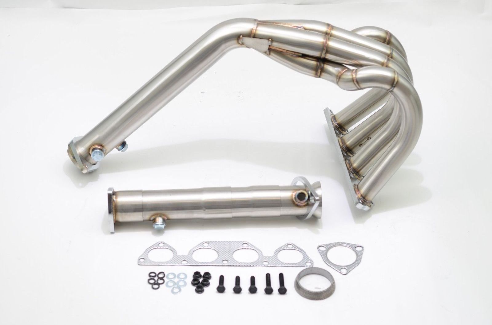 SS304 auto exhaust header kit 4-1 race header & TP best ground clearance GSR b16 b18 si B18C