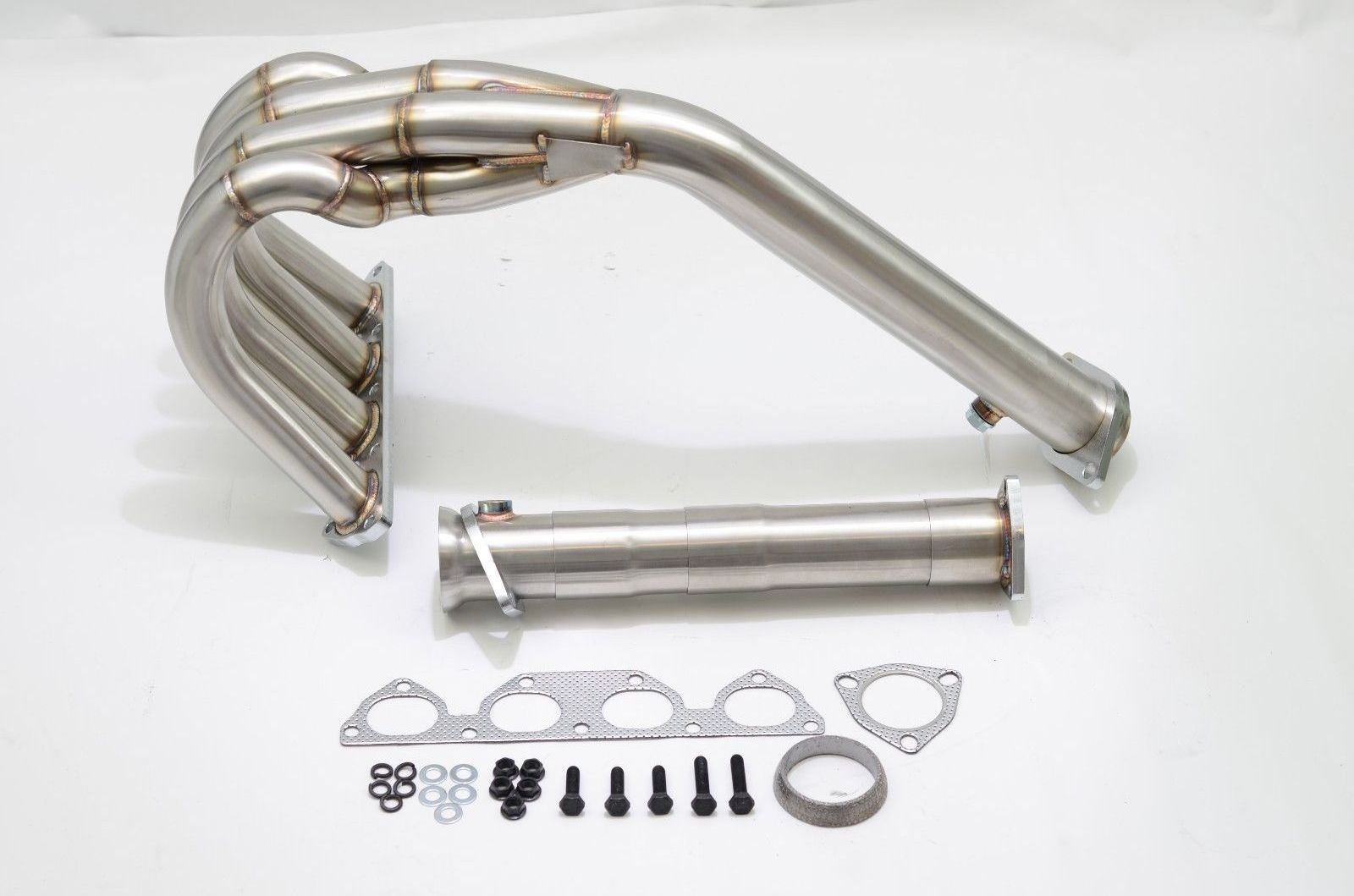 SS304 auto exhaust header kit 4-1 race header & TP best ground clearance GSR b16 b18 si B18C