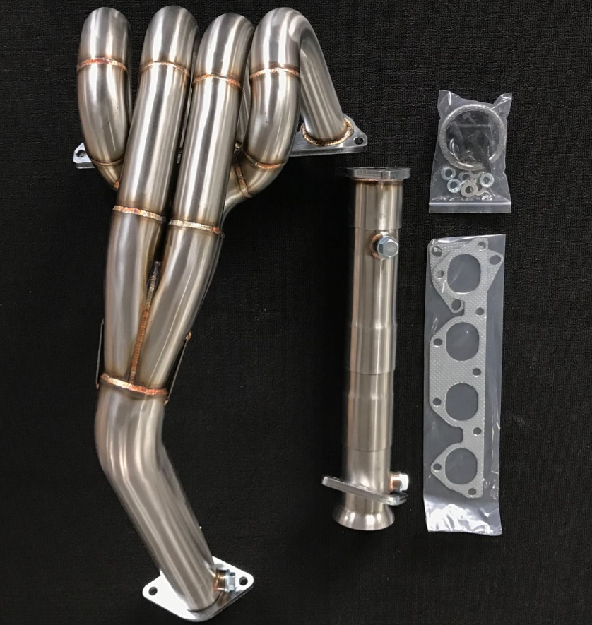 SS304 auto exhaust header kit 4-1 race header & TP best ground clearance GSR b16 b18 si B18C