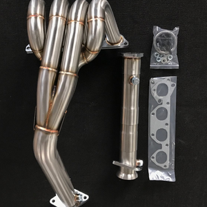 SS304 auto exhaust header kit 4-1 race header & TP best ground clearance GSR b16 b18 si B18C