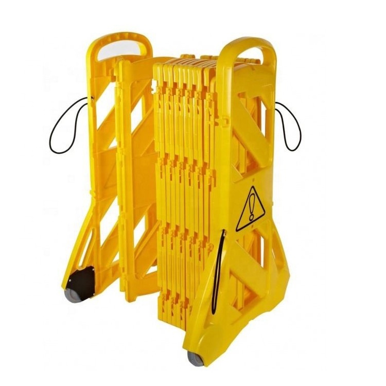 Road Safety Plastic Expandable fence retractable belt safety barricade Crowd Control safety barrier Mobile Expandable Barricades