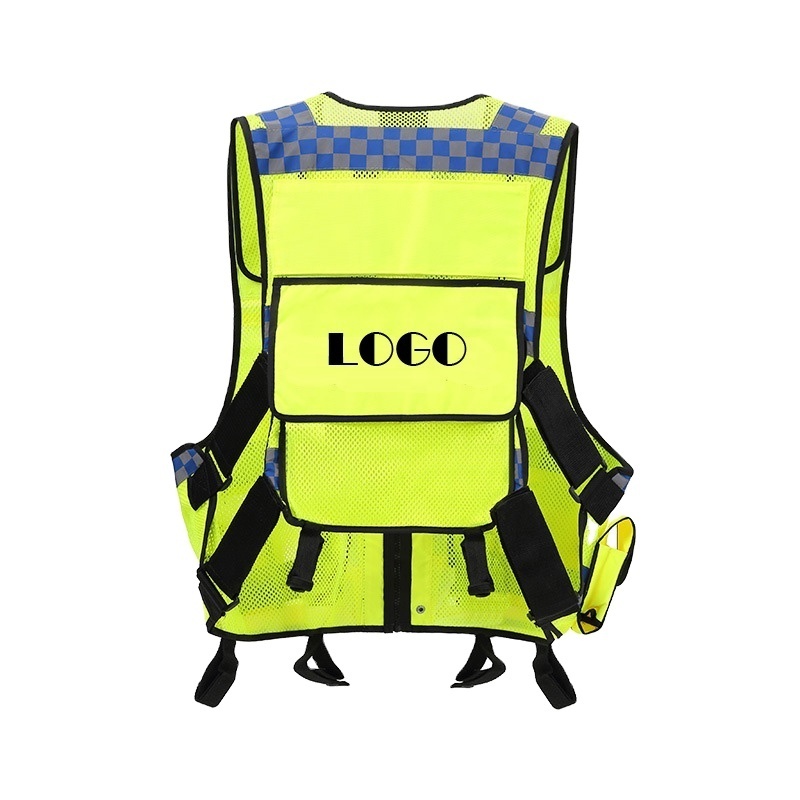 Reflective Vest Safety jackeet with High Visibility Reflective Strips Vest Reflective Breathable Cloth Safety Protective for man