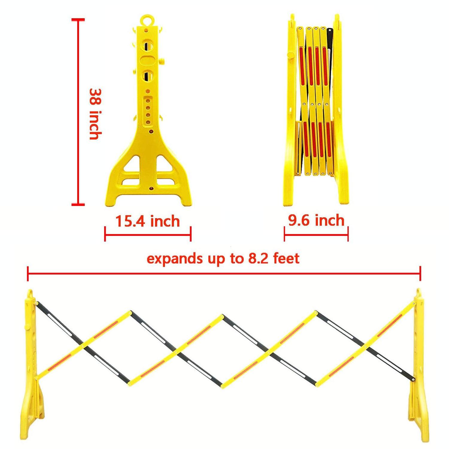 Expandable Security Gate Mobile Parking Barrier Driveway Fence Retractable Traffic Barricade Folding Portable Scissor Gate