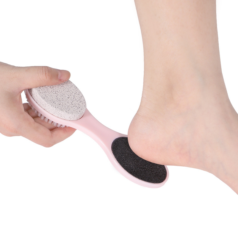 Callus Remover 4 in 1 Feet Pedicure Scrubber Exfoliator Tools with Foot Care plastic foot file Pumice Stone foot cleaner