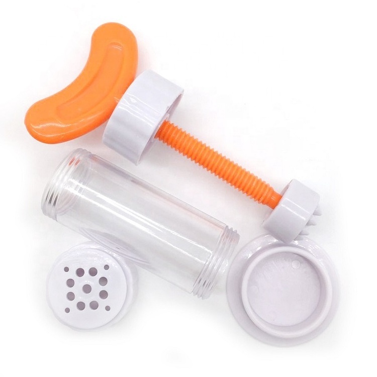 Plastic Rotary Handle Pressure Garlic Press Squeeze Twist Presser Crusher Grinder Kitchen Gadget